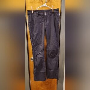 Women's Prana Halle Hiking Pants Dark Grey Size 4 Regular Inseam